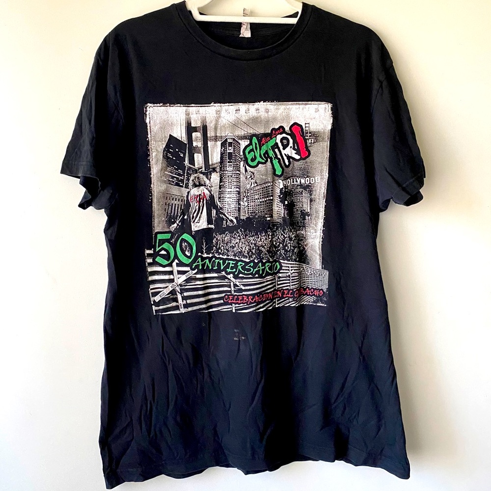 El Tri Spanish Rock Band Mexico 50 Anniversary tour concert t-shirt size L